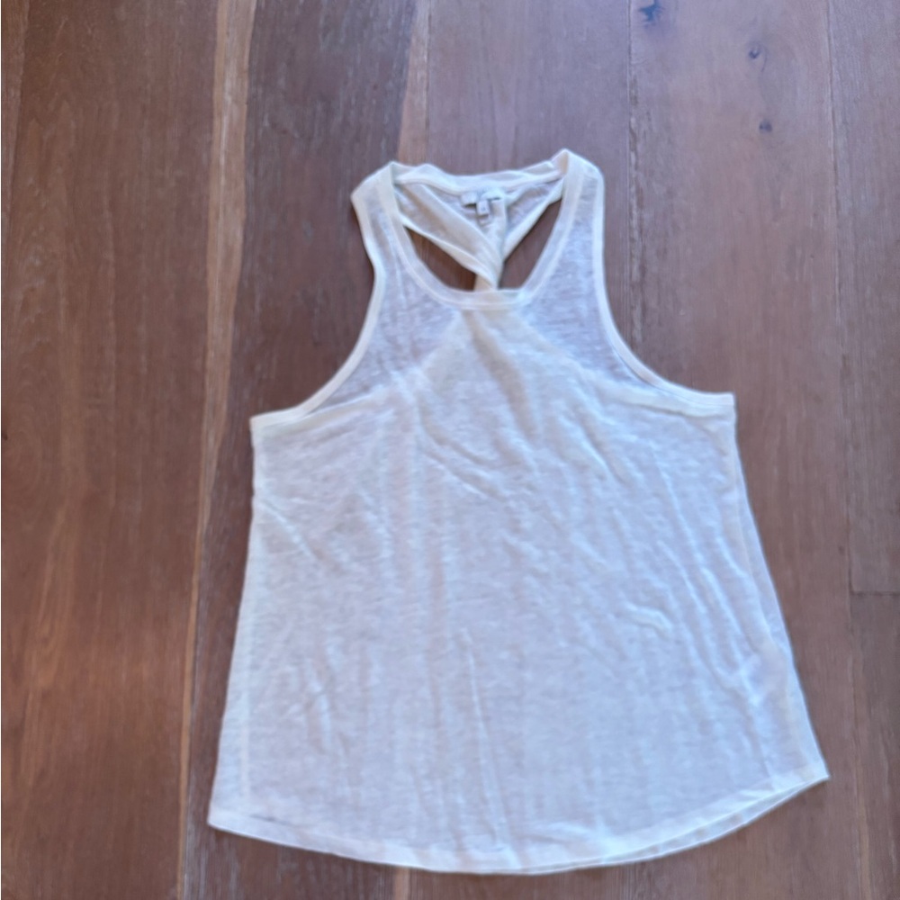 Joie 100% linen tank top